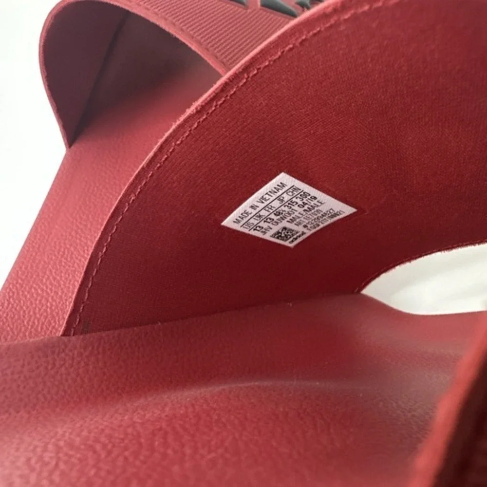 Men Adidas Originals Adilette Shower Slide Red/ Black. Mens‎ Size 13US EXCELLENT